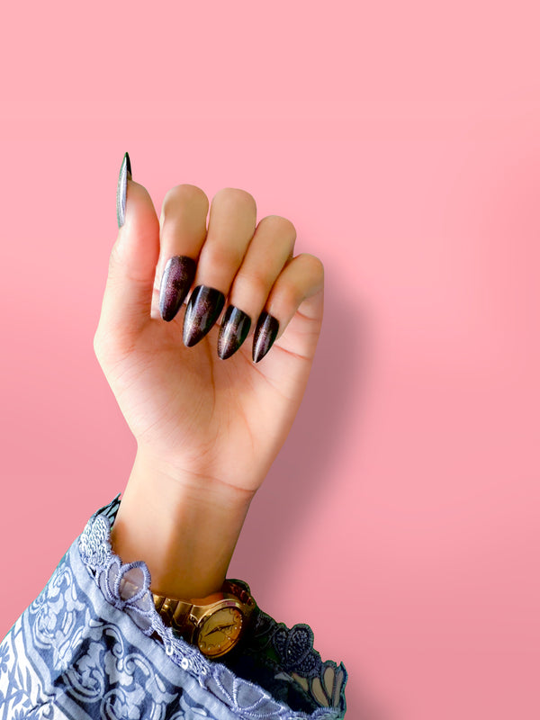 Luxury 3D Press-On Nails – Reusable & Long-Lasting | Aroha.pk