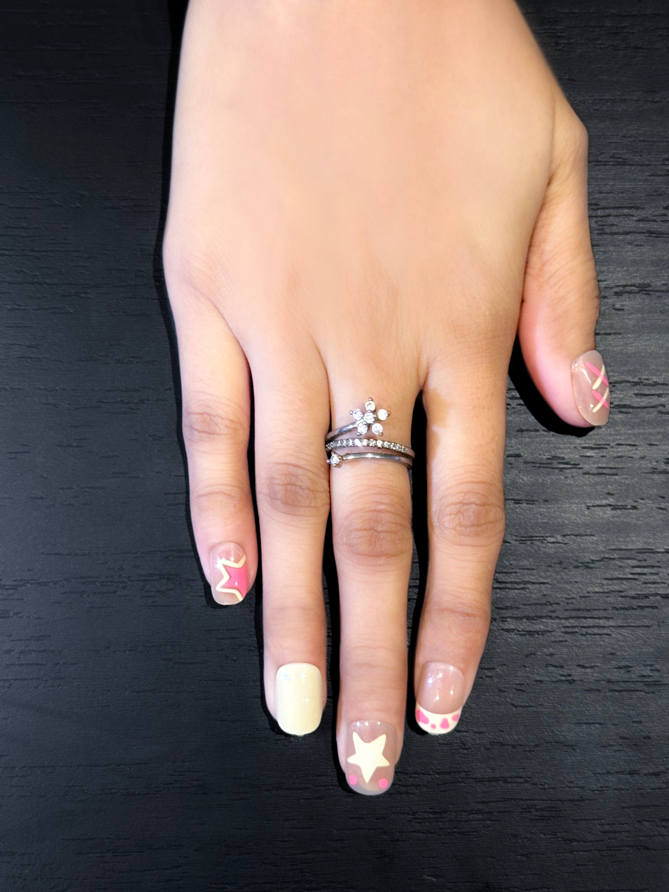 Elegant Short Square Press-On Nails – Salon Perfect & Reusable | Aroha.pk